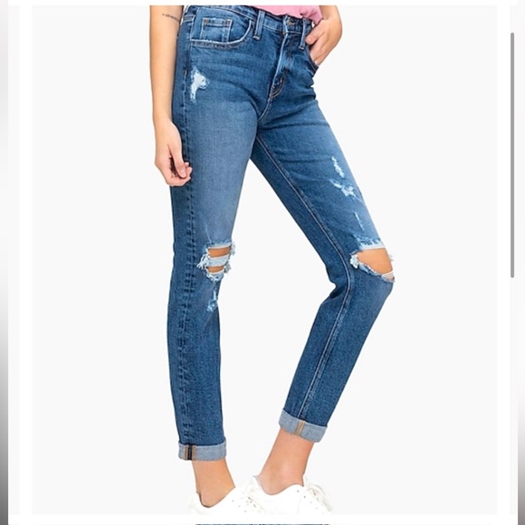 Flying Monkey / Express High Waisted Stretch Boyfriend Jeans. Size: 27 Brand New - Picture 13 of 15